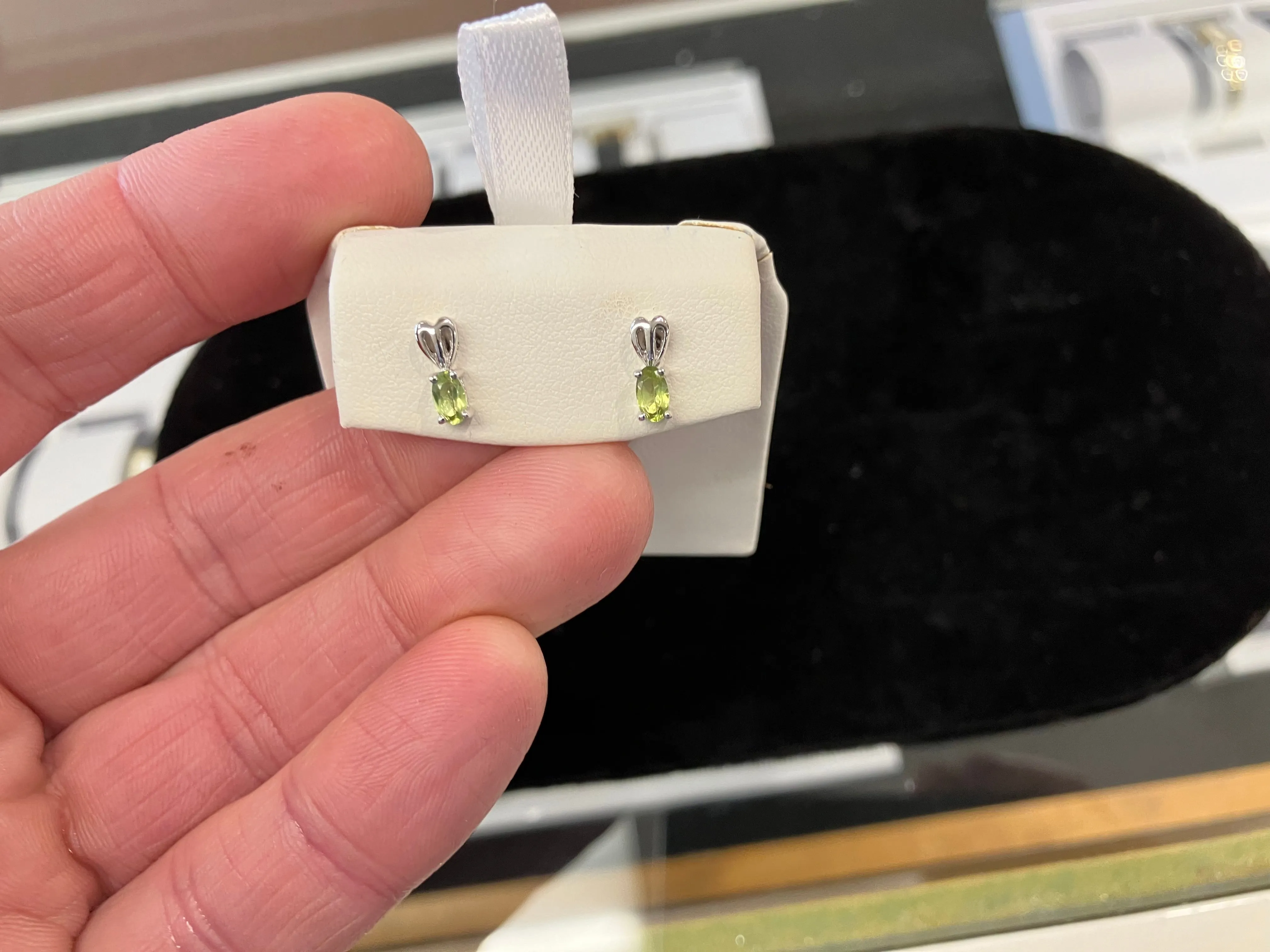 Peridot Silver Earrings