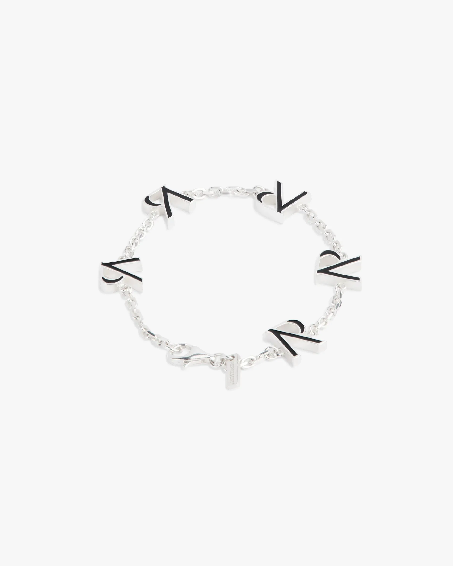 Silver Enamel Bracelet - Elegant and Stylish