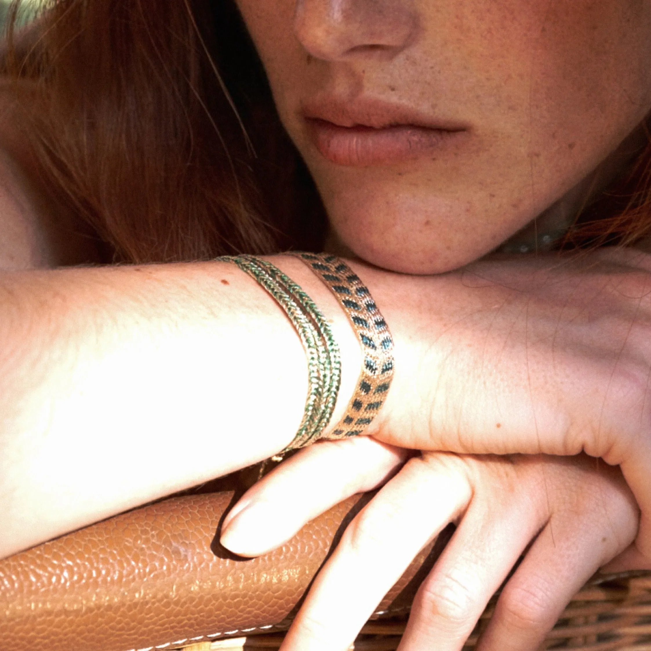 Rolo n°2 Bracelet in Rose Gold Eucalyptus