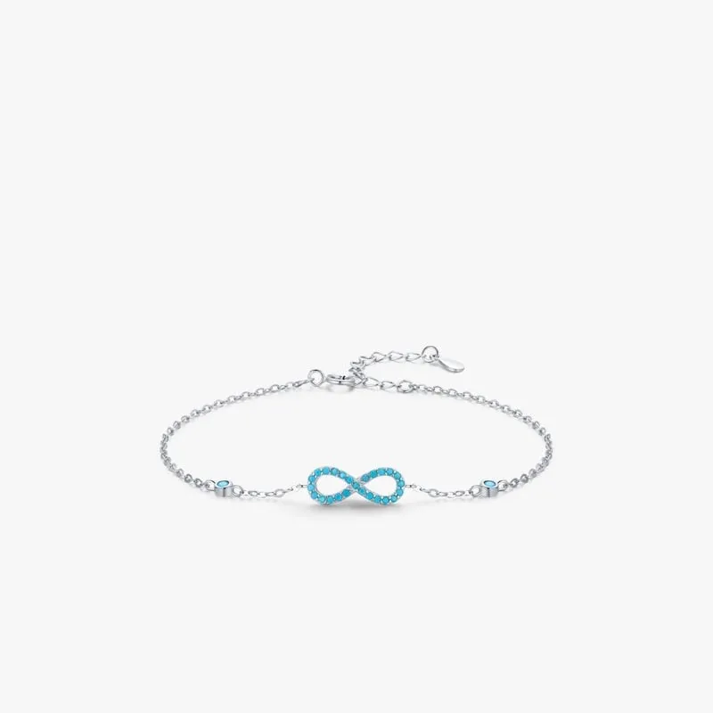 Sterling silver infinity bracelet