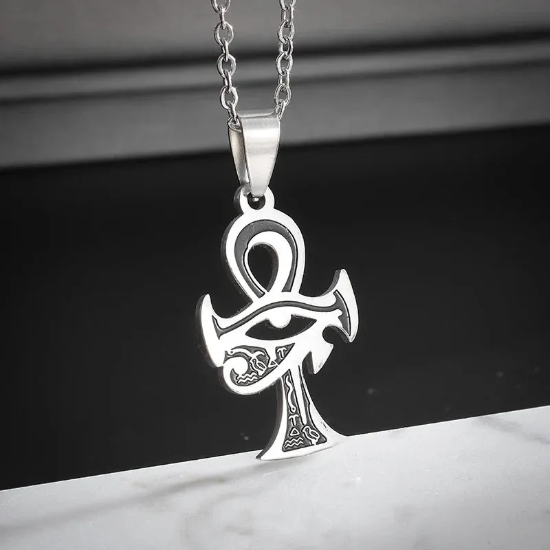 Stylish Pendants with an Ancient Egyptian-Inspired Eye of Horus Design, Offering Protection and Spiritual Significance for Men and Women