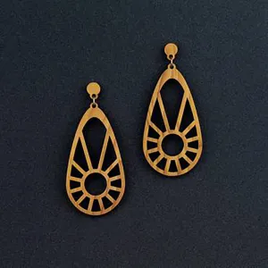 Sundial Pendant Earring