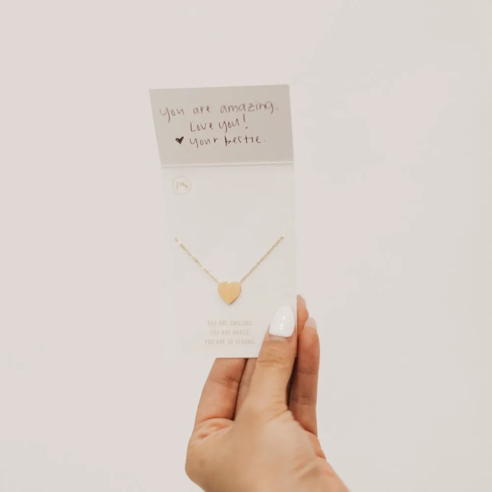 Sweet Heart Gift Necklace - WATERPROOF