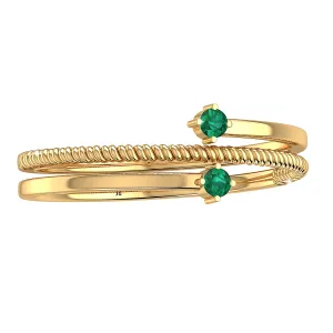 THE GREEN TWIST TOE RING