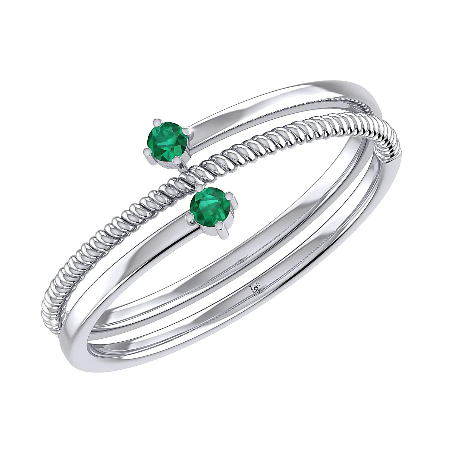 THE GREEN TWIST TOE RING