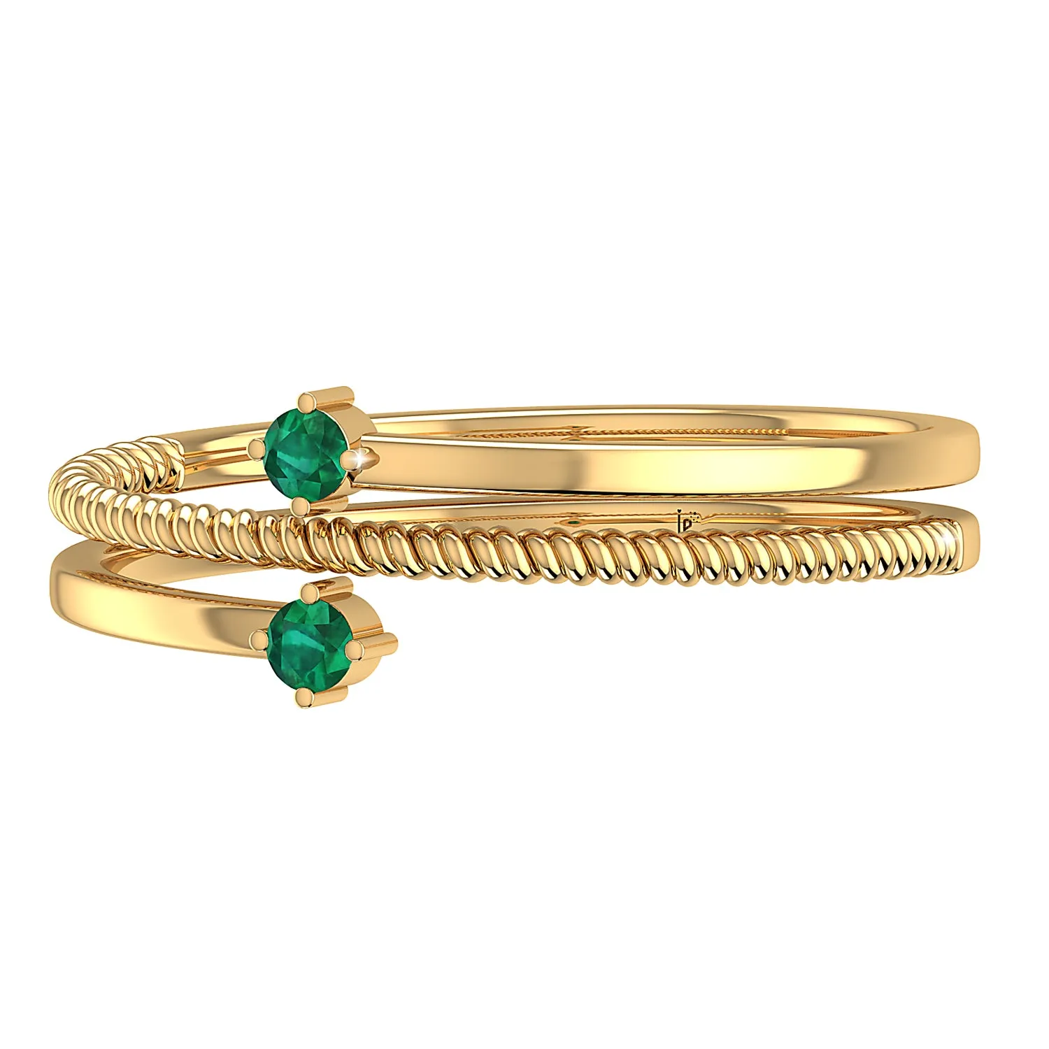 THE GREEN TWIST TOE RING