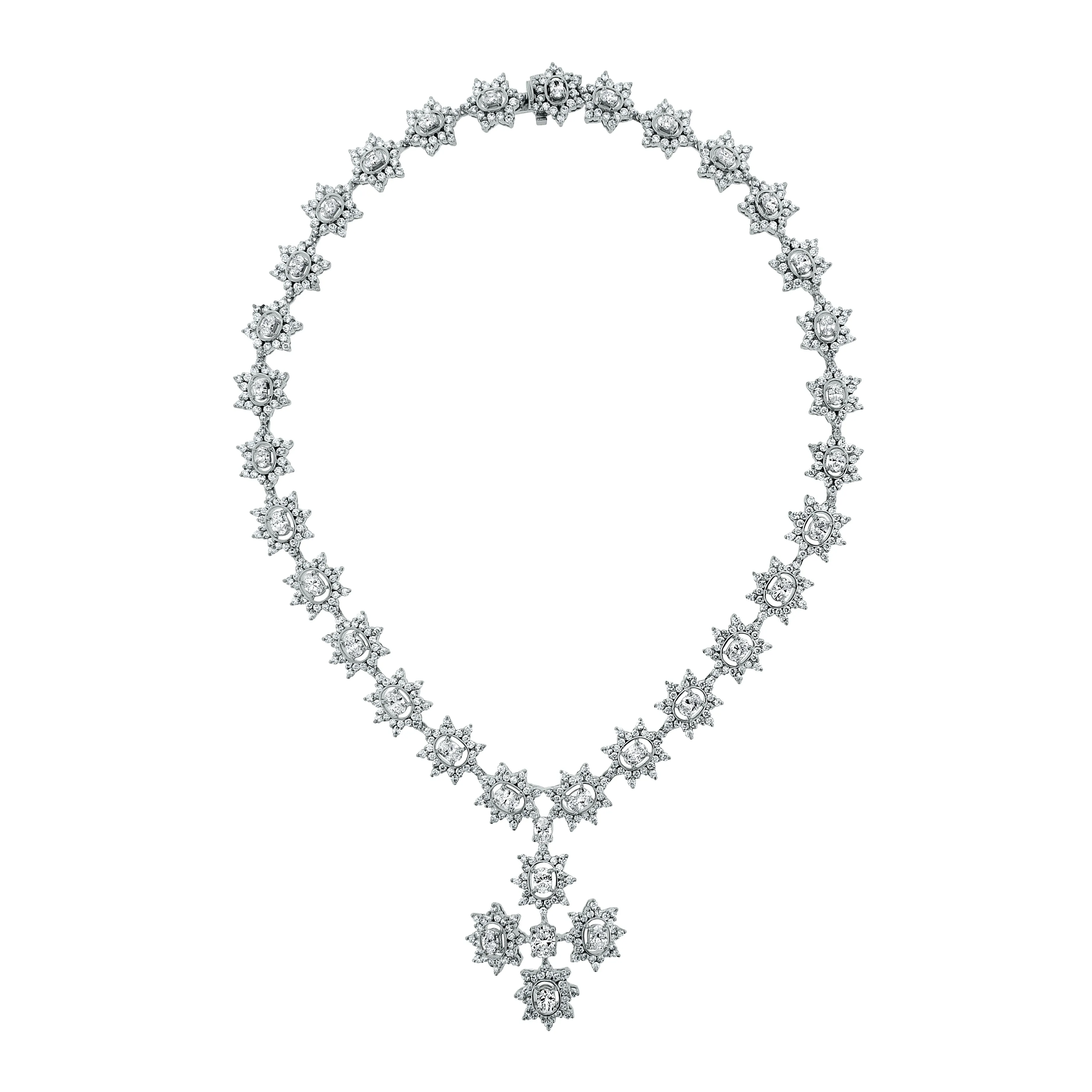 The Sistine Cross Diamond Suite (28.51 ct Diamonds) in White Gold