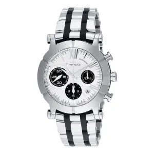 Tiffany Atlas Mens White Dial Chronograph Automatic Watch Z1000.82.12A21A00A