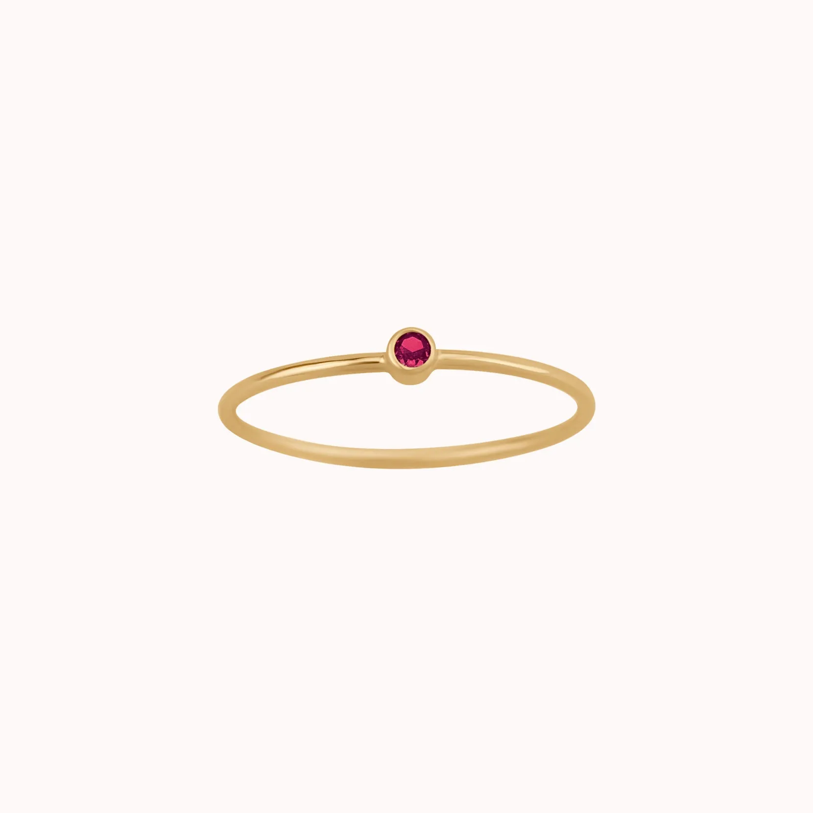 Tiny July Birthstone Ring ∙ Ruby