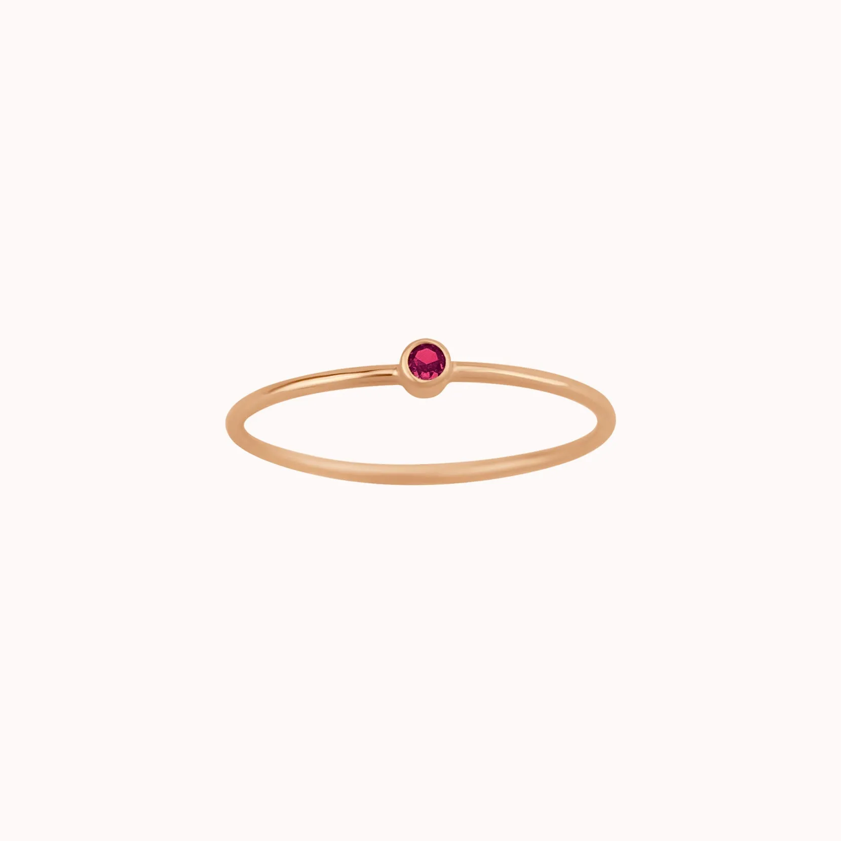 Tiny July Birthstone Ring ∙ Ruby