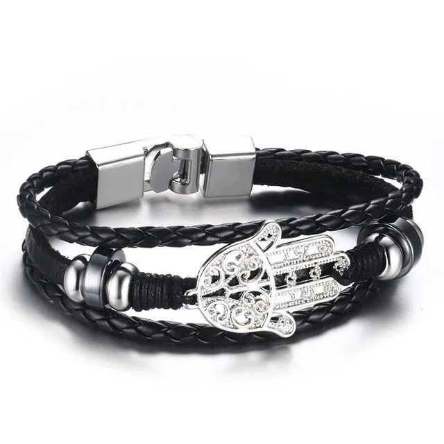 Vnox Lucky Vintage Men's Bracelet