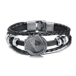 Vnox Lucky Vintage Men's Bracelet