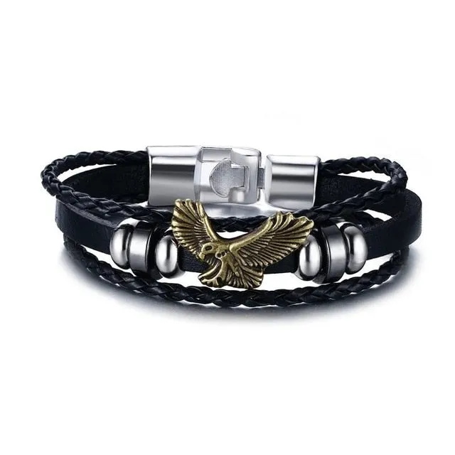 Vnox Lucky Vintage Men's Bracelet