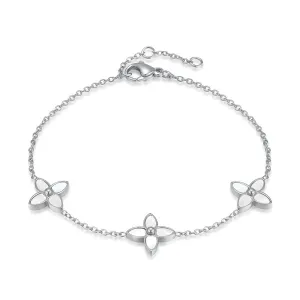 Women's fleur bracelet - silver